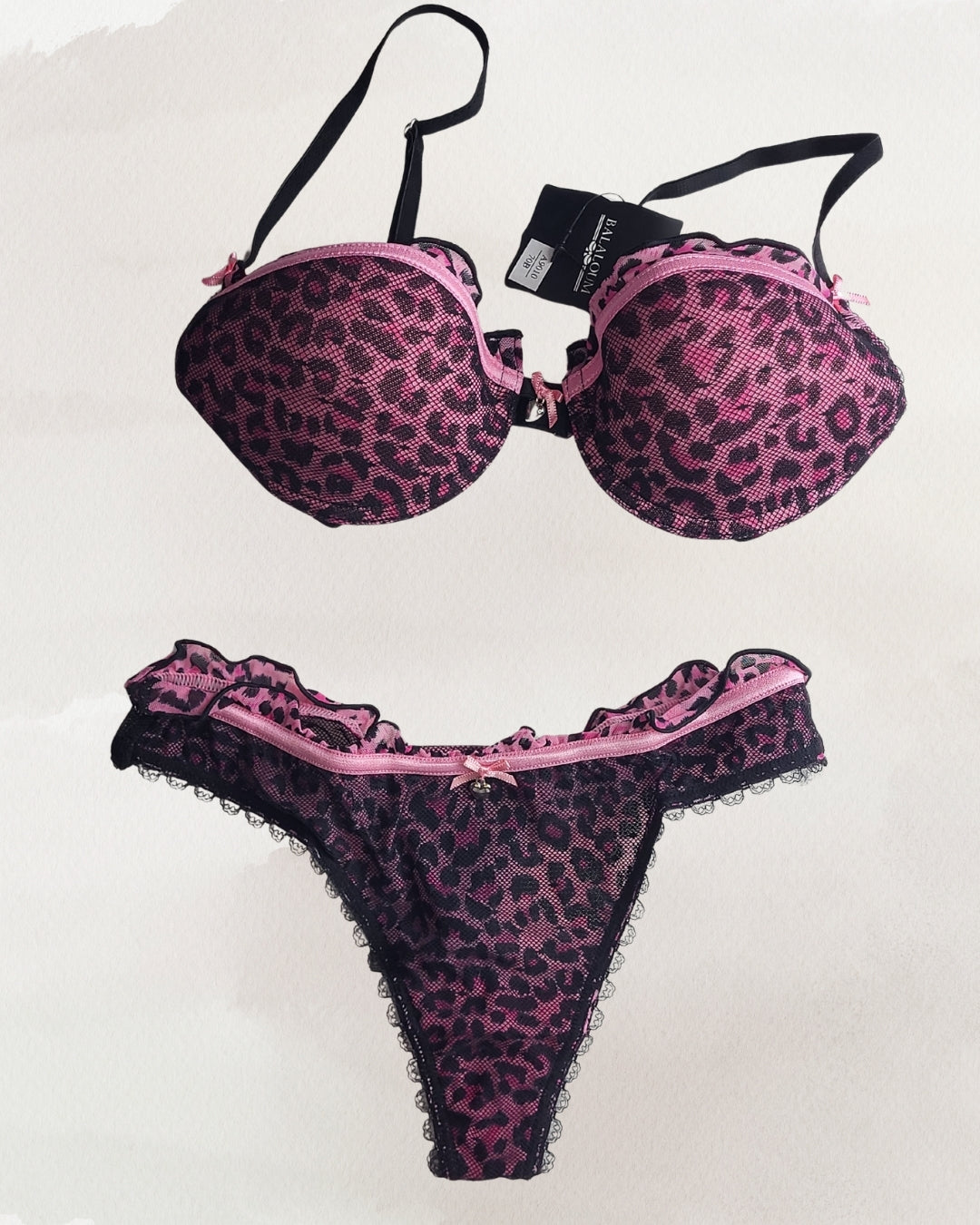 Balaloum moteriškas apatinio trikotažo komplektas rožinis