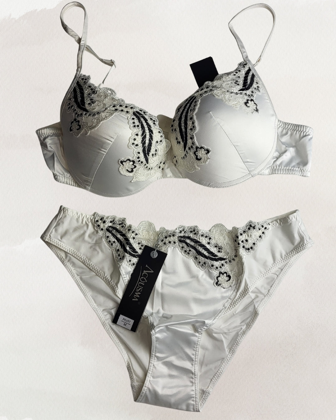 Acousma apatinio trikotažo komplektas baltas