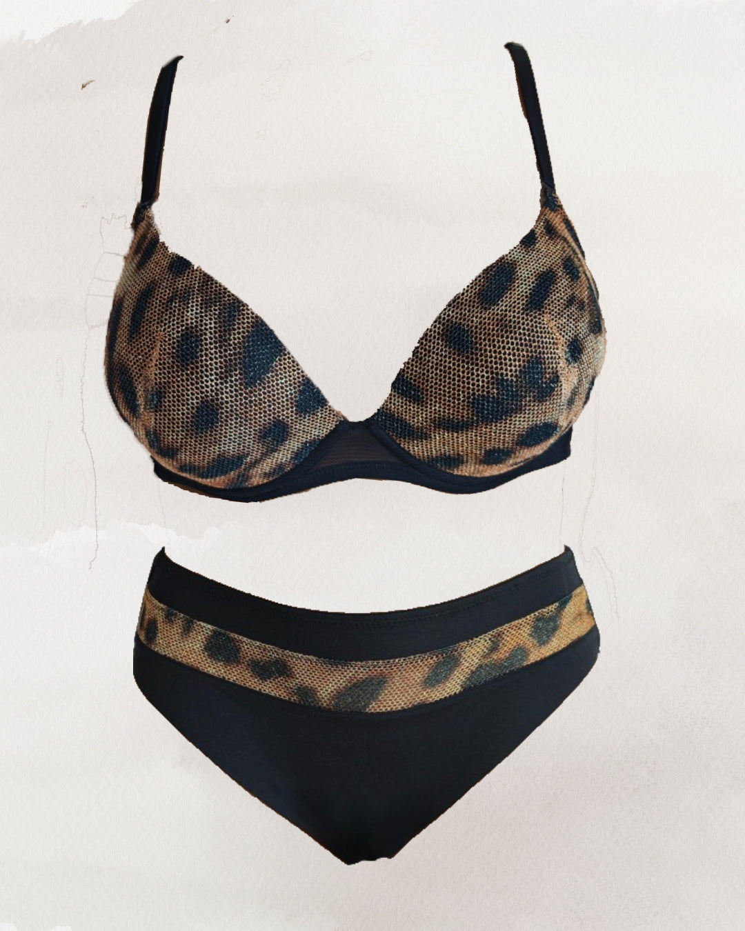  Acousma apatinio trikotažo komplektas  aukšto liemens kelnaitėmis suformuoti kaušeliai Push-up