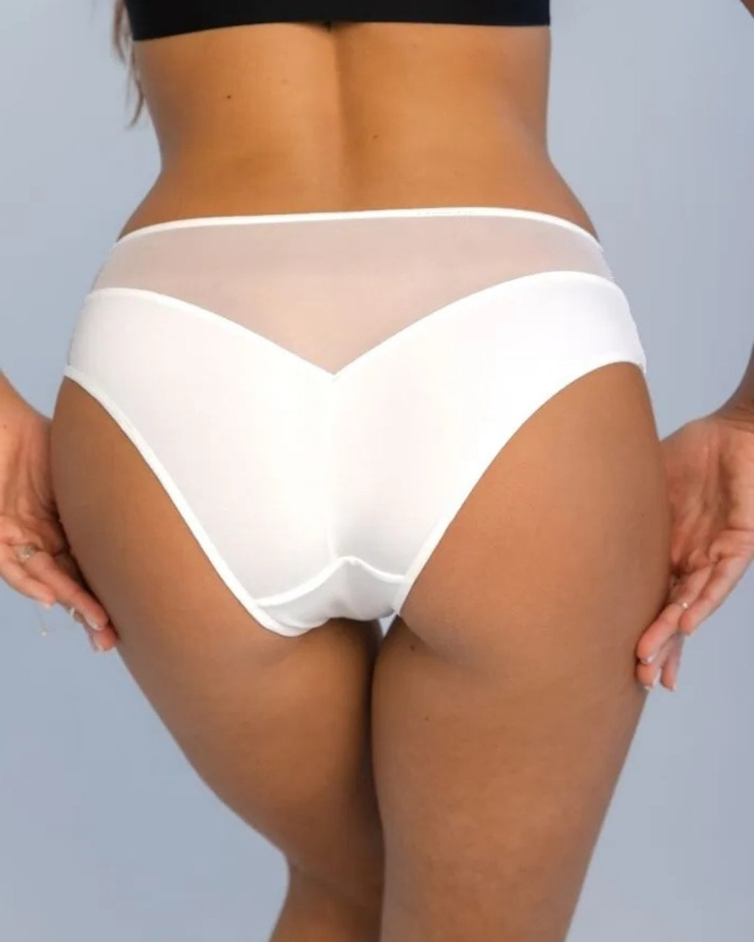 Acousma apatinis trikotažas baltos spalvos kelnaitės