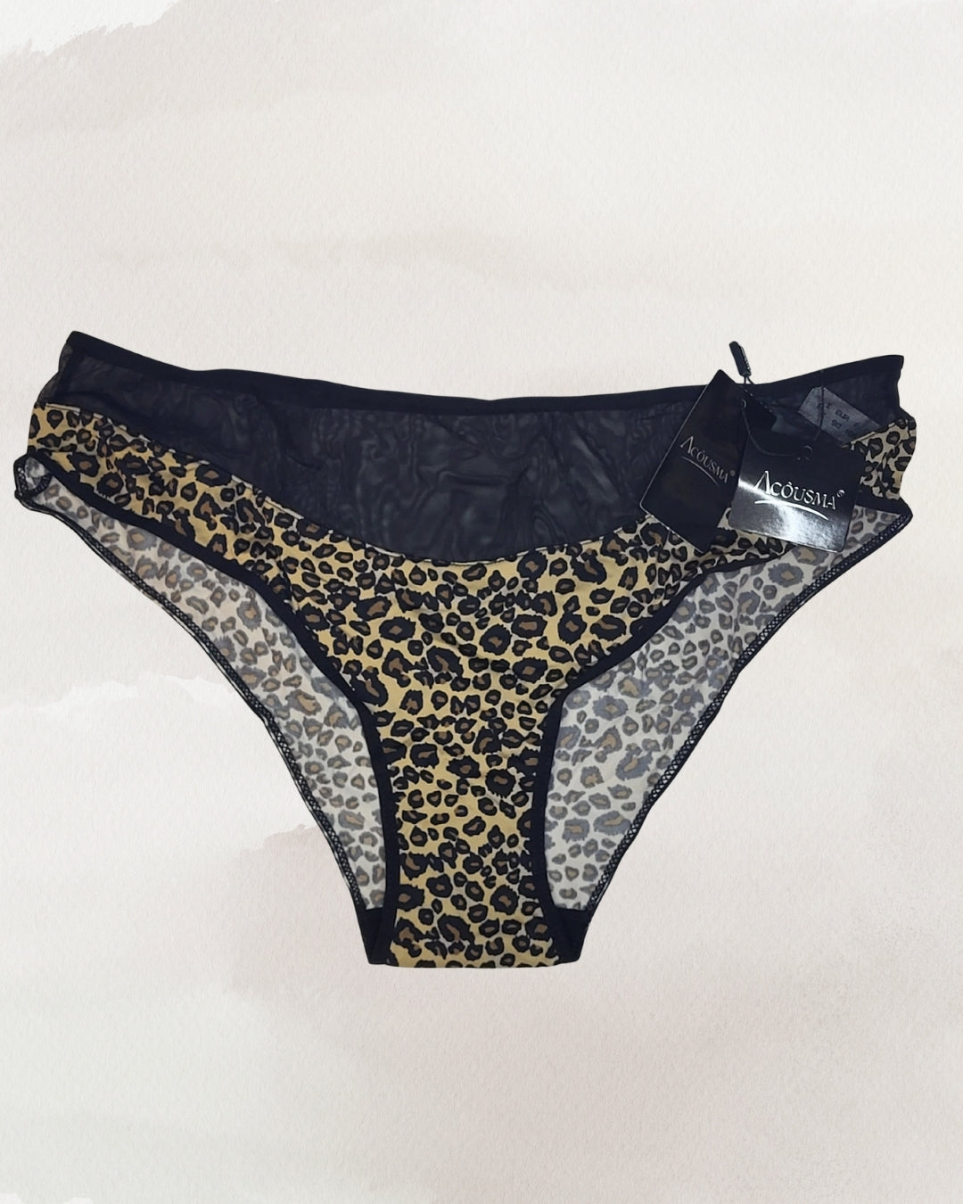 Acousma apatinis trikotažas leopardo rašto spalvos kelnaitės