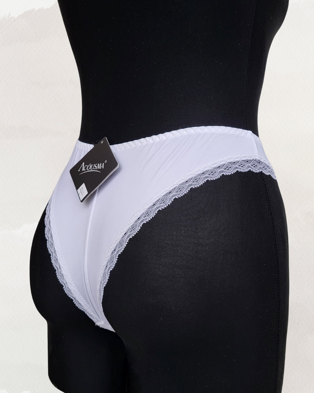 Acousma apatinis trikotažas baltos spalvos kelnaitės