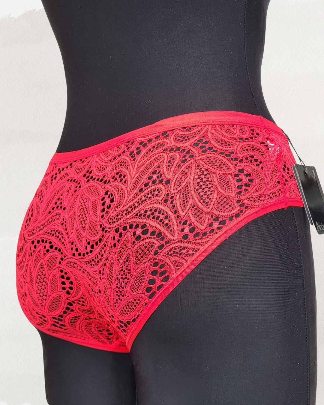 Acousma apatinis trikotažas raudonos spalvos kelnaitės