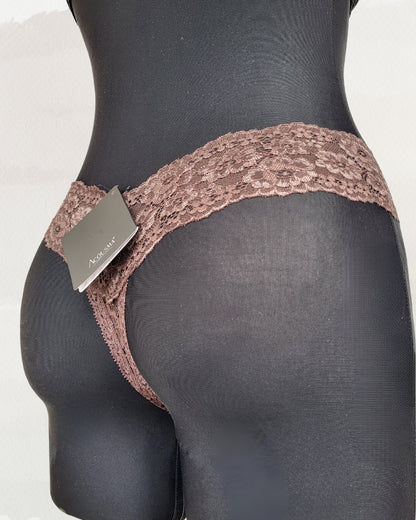 Acousma apatinis trikotažas rudos spalvos kelnaitės