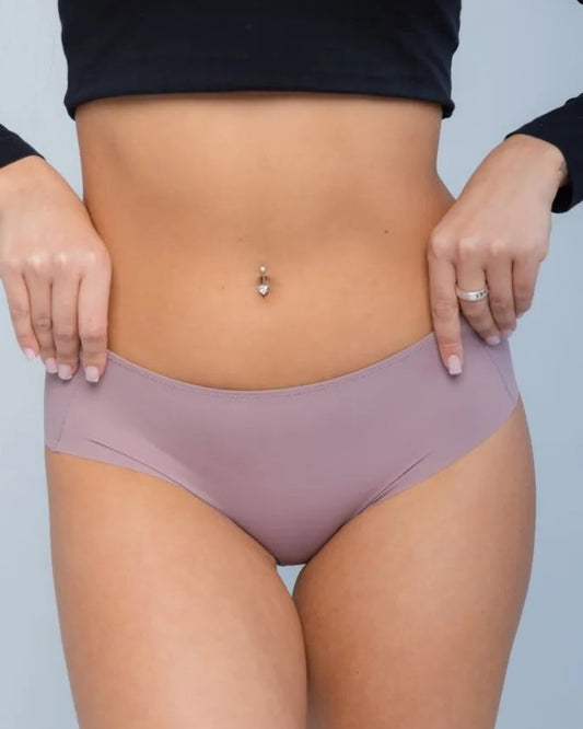  Acousma lazeriu kirptos kelnaitės šortukai pudra spalvos