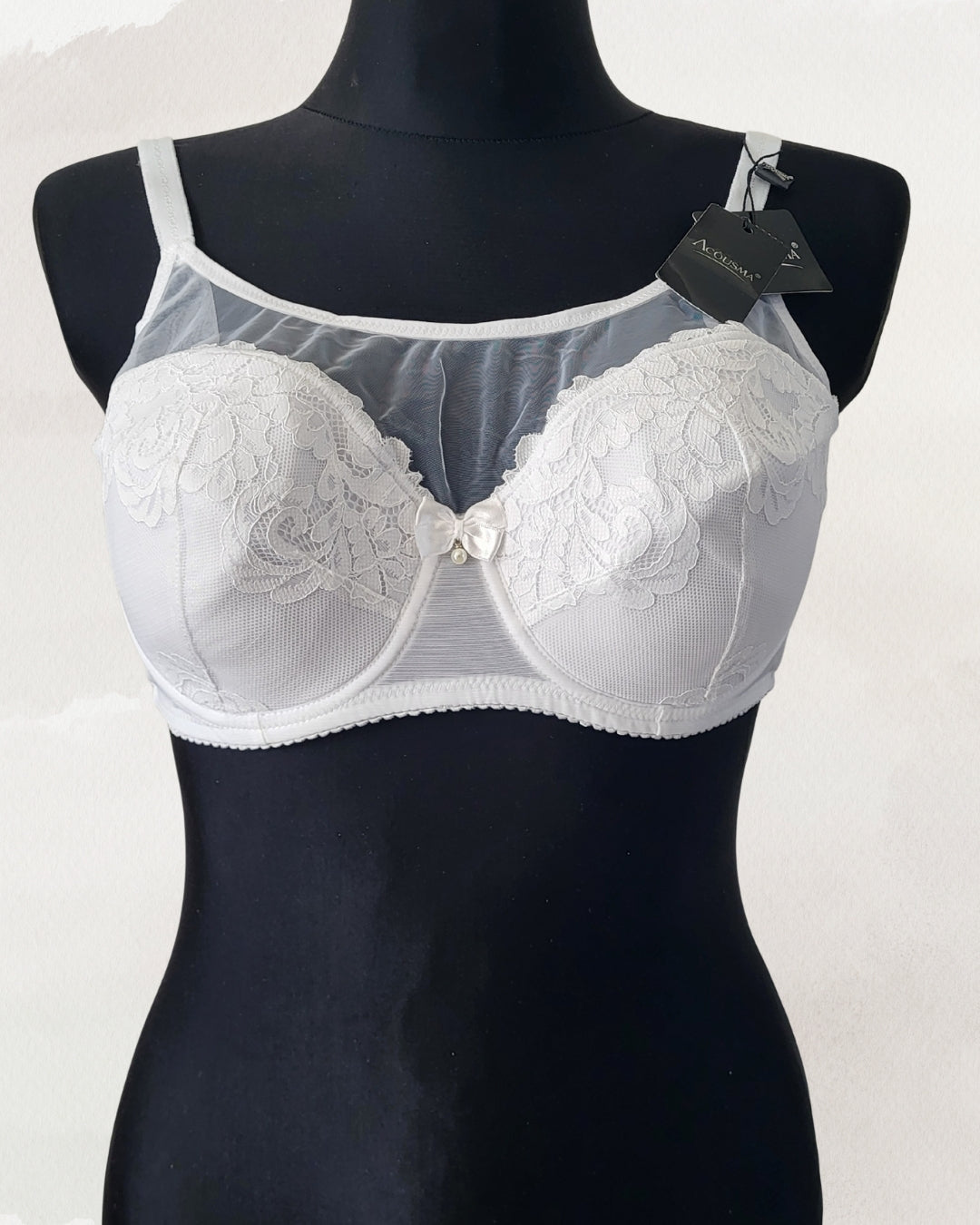 Acousma apatinis trkotažas liemenėlė baltos spalvos 