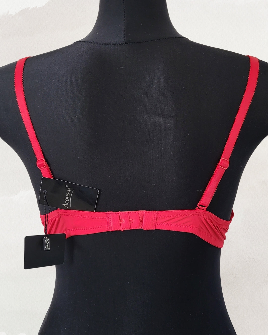 Acousma apatinis trkotažas liemenėlė raudonos spalvos 