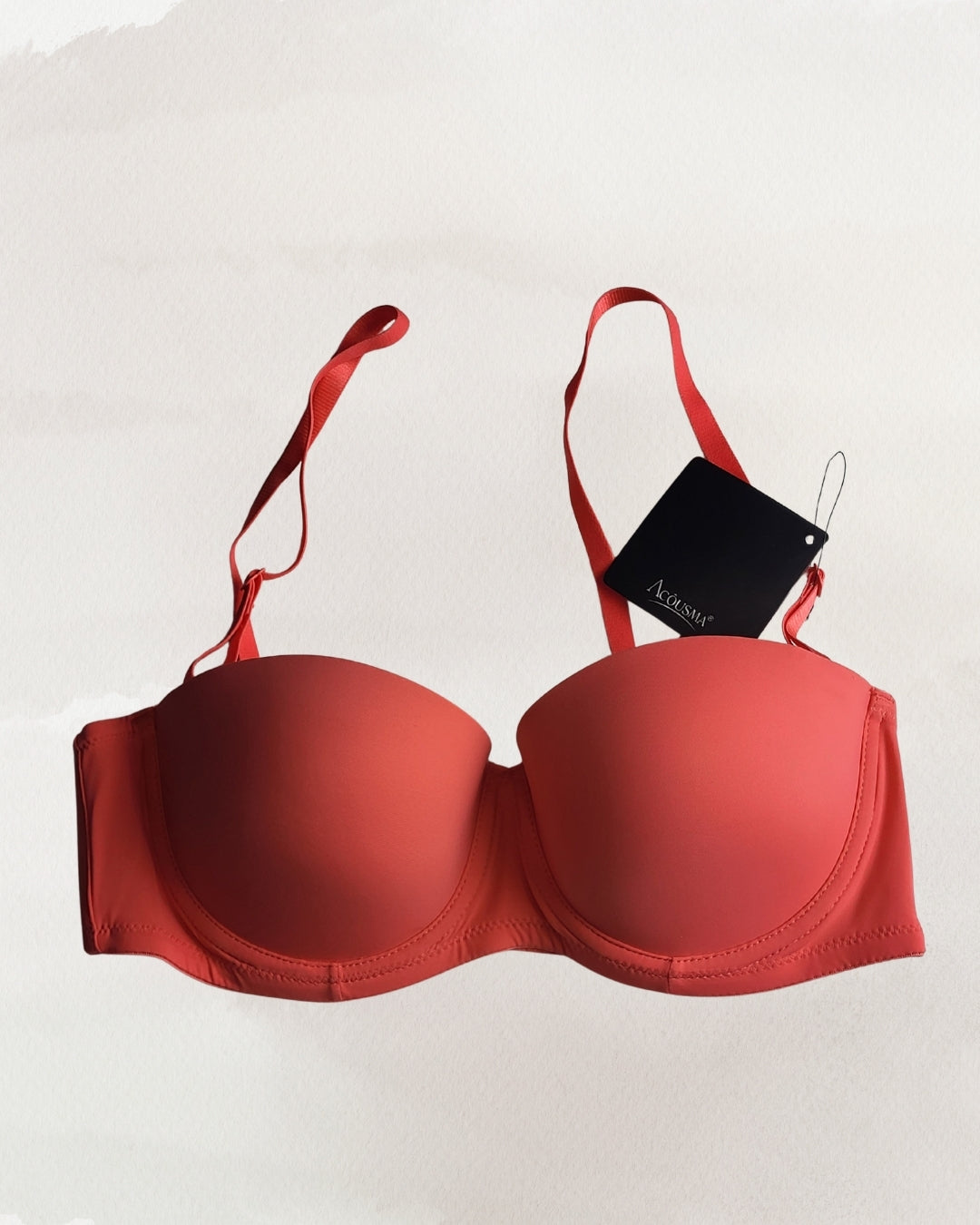 Acousma  liemenėlė moterims su push-up raudona 