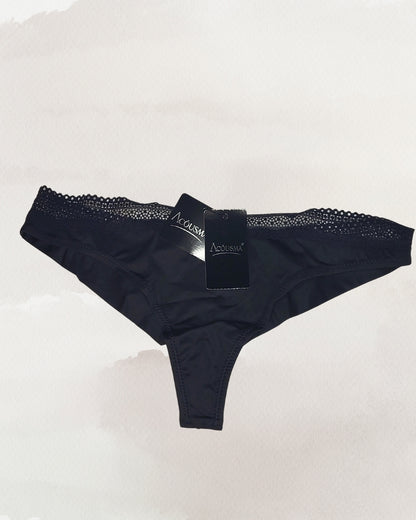  Acousma nėriniuoti  stringai juodos spalvos