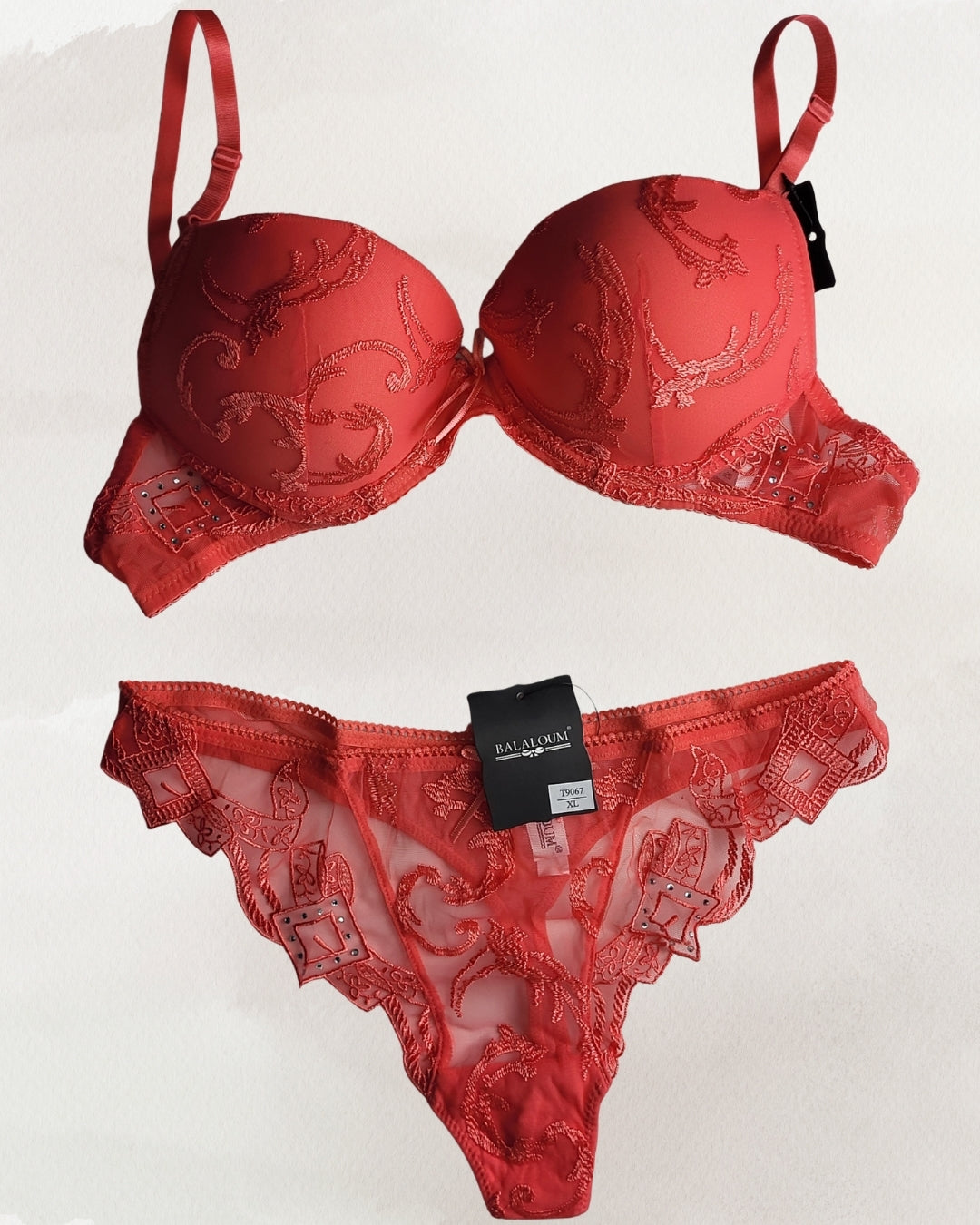 Balaloum Raudonas apatinio trikotažo komplektas