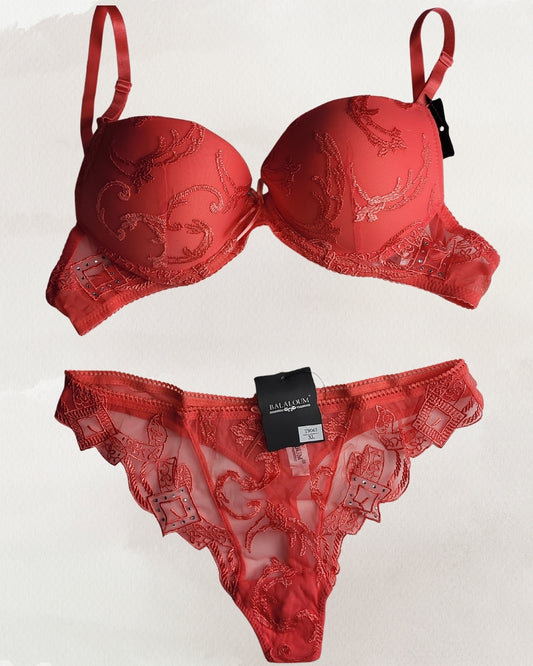 Balaloum Raudonas apatinio trikotažo komplektas