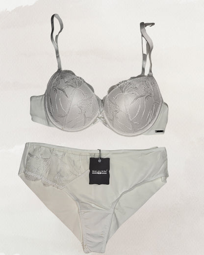 Balaloum apatinio trikotažo komplektas baltos spalvos