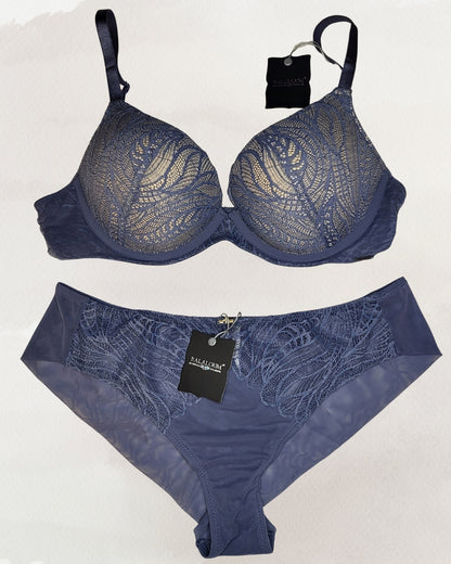 Balaloum komplektas Tamsiai mėlynas su push up