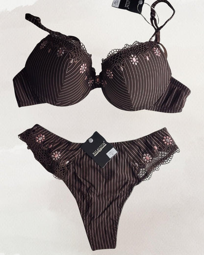 Balaloum apatinio trikotažo komplektas rudas